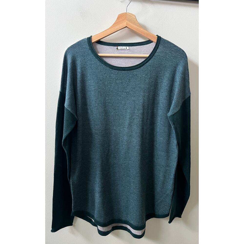 SmartWool shadow pine colorblock sweater